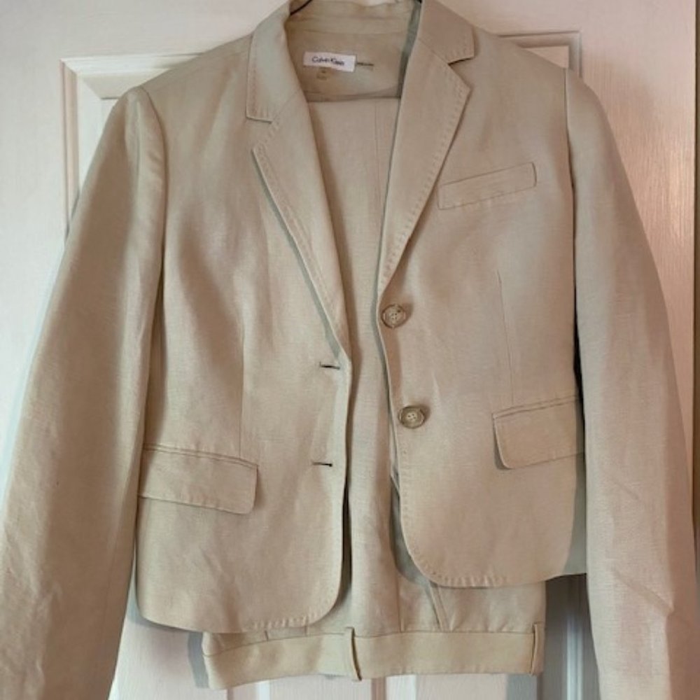 Calvin Klein LInen Suit